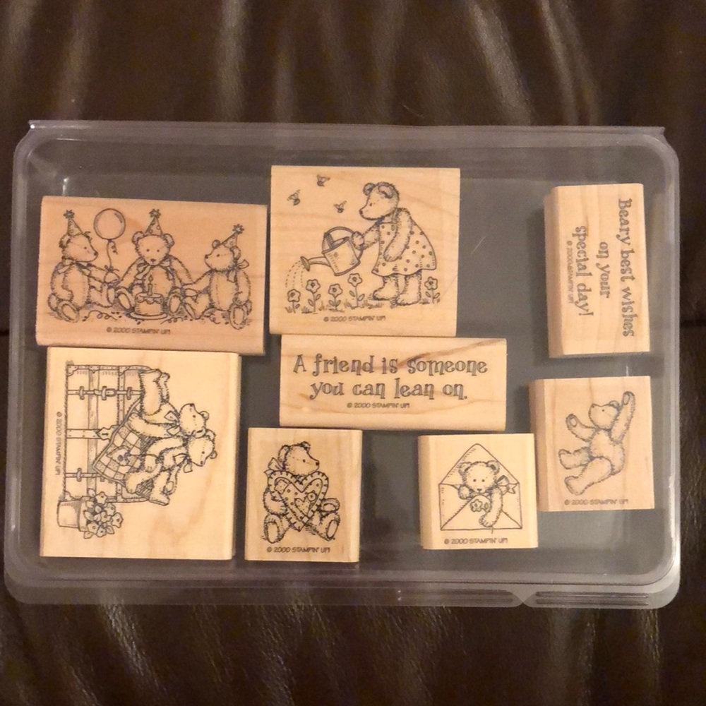 Stampin Up Beary Best Stamp Set - Teddy Bears